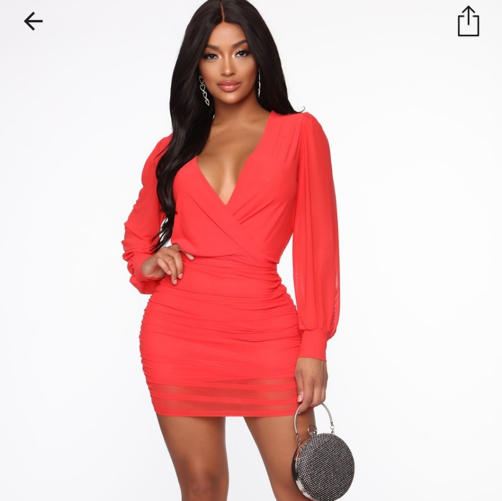 Sexy Coral Dress